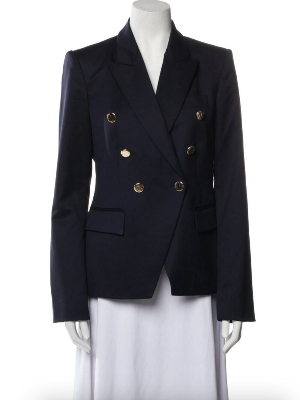 Stella McCartney navy blue wool double-breasted blazer VGUC